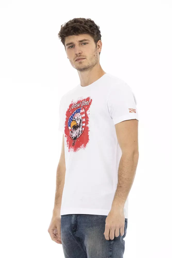 Trussardi Action wit katoenen heren T-shirt