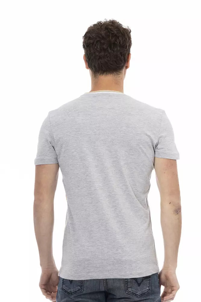 T-shirt homme en coton gris de Trussardi Action