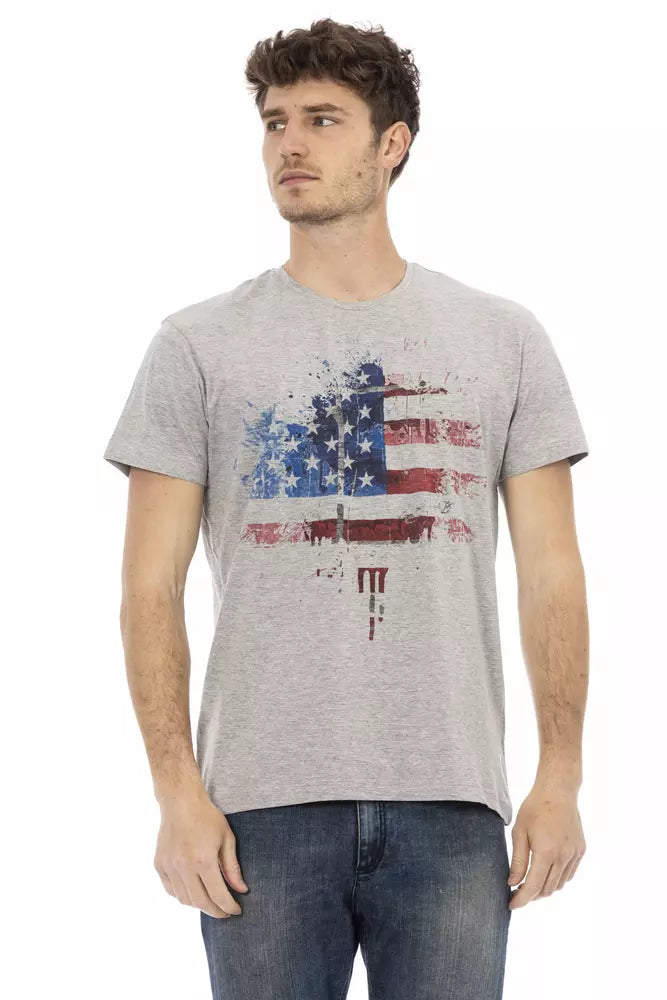 Trussardi Action Gray Cotton Men's T-Shirt