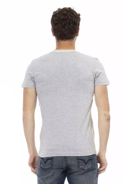 T-shirt homme en coton gris de Trussardi Action