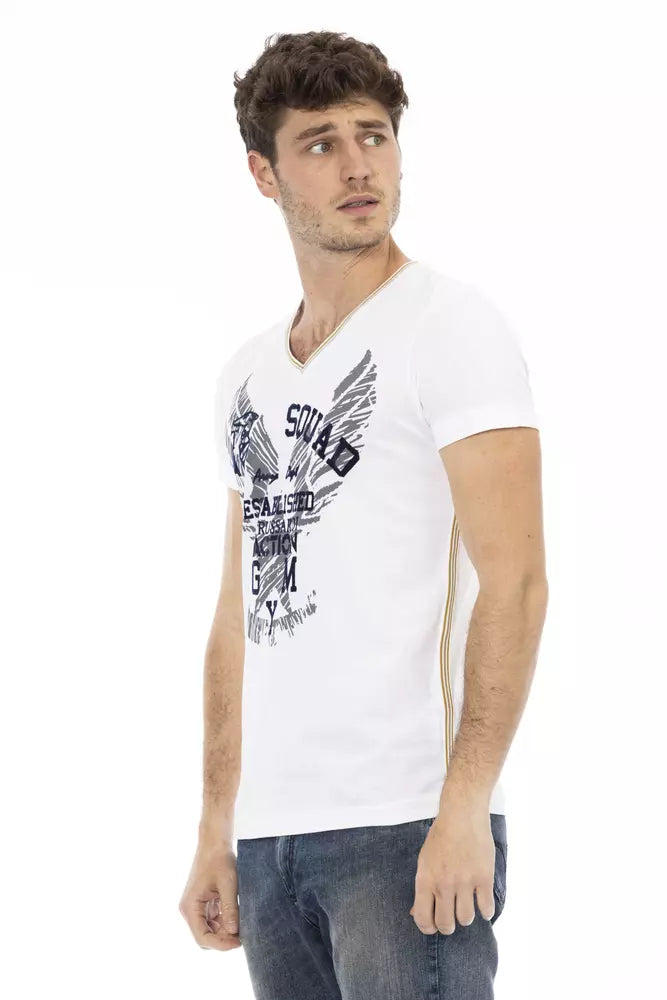 Trussardi Action wit katoenen heren T-shirt