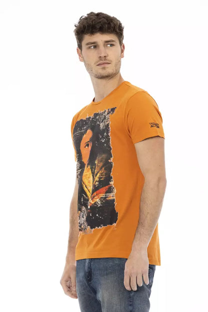 T-shirt homme en coton orange Trussardi Action