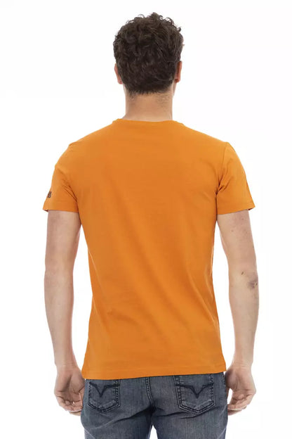 T-shirt homme en coton orange Trussardi Action