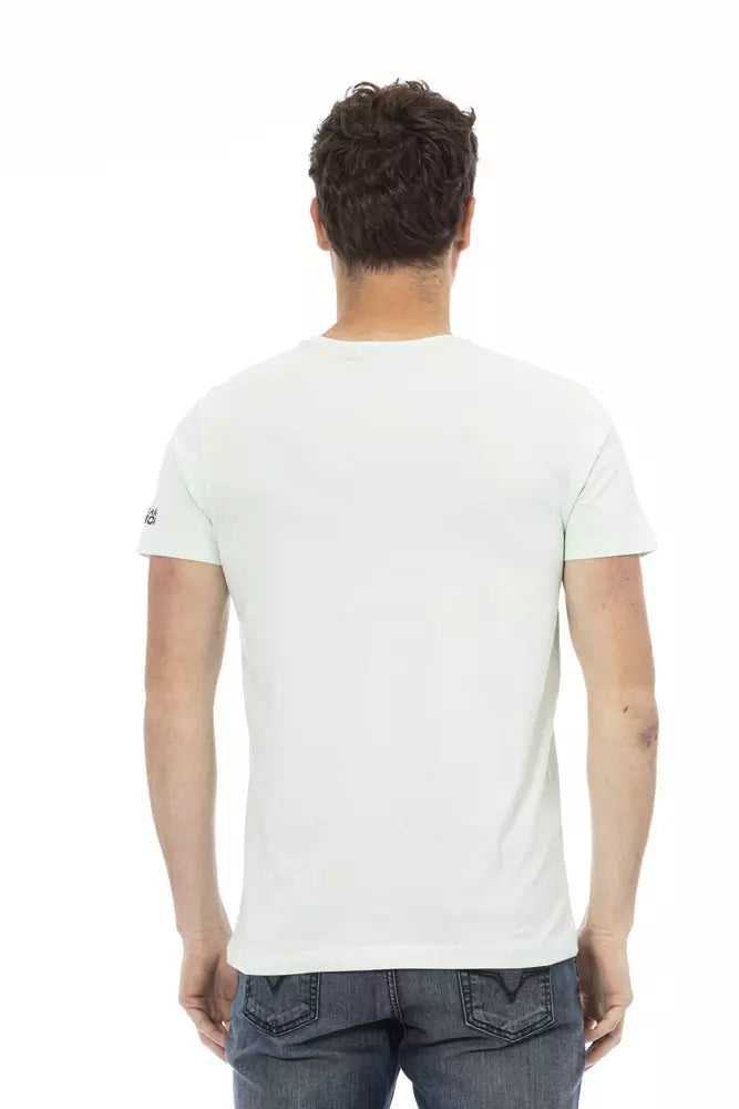 Trussardi Action Lichtblauw Katoenen Heren T-Shirt