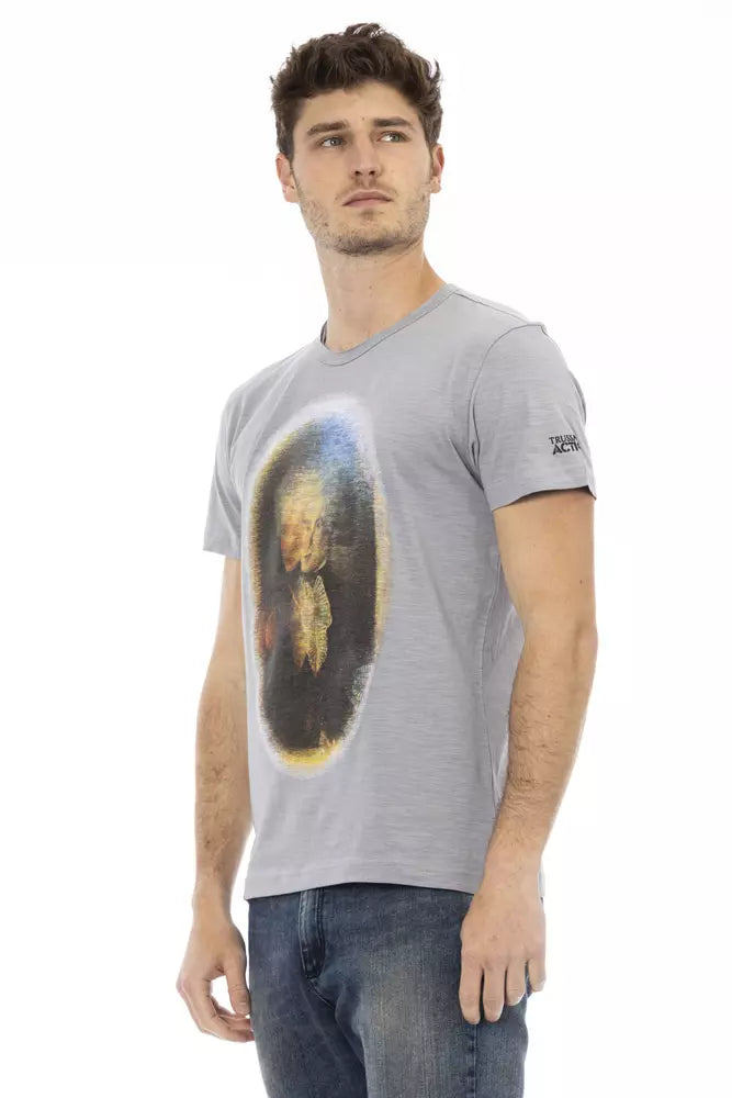 Trussardi Action Grijs Katoenen Heren T-Shirt