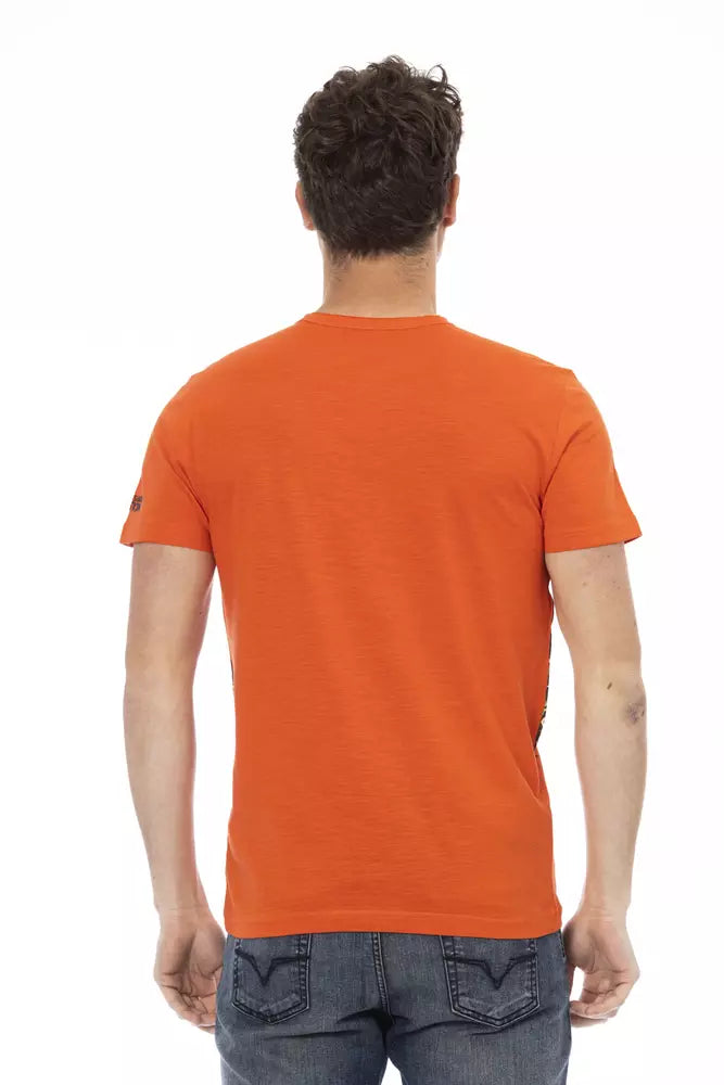 T-shirt homme en coton orange Trussardi Action