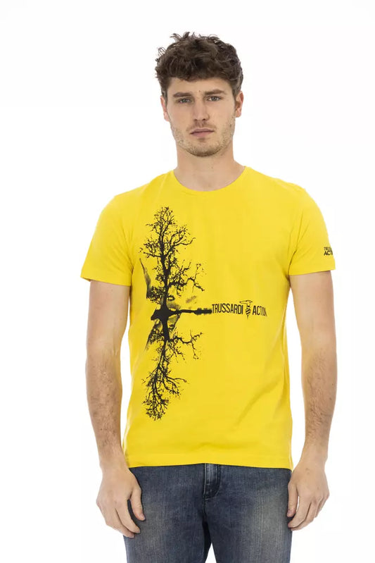 Trussardi Action Geel Katoenen Heren T-Shirt