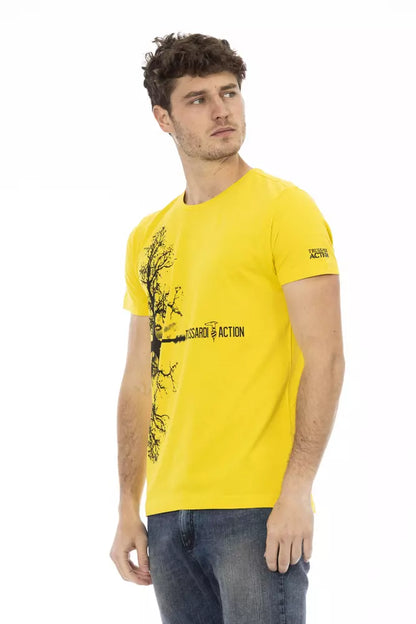 Trussardi Action Geel Katoenen Heren T-Shirt