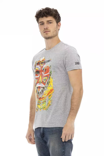 T-shirt homme en coton gris de Trussardi Action