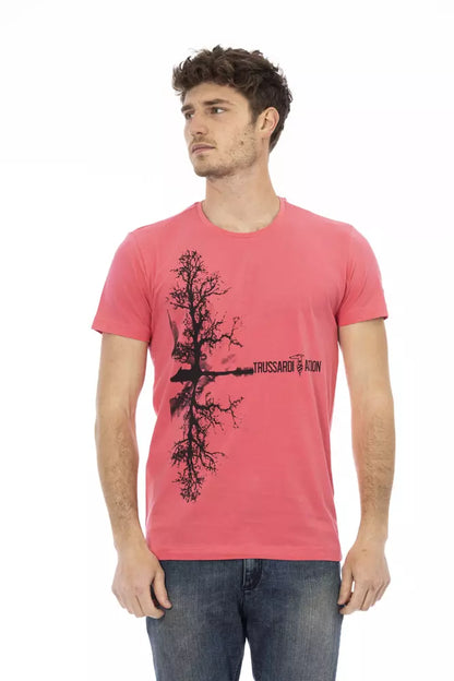 T-shirt homme en coton multicolore Trussardi Action