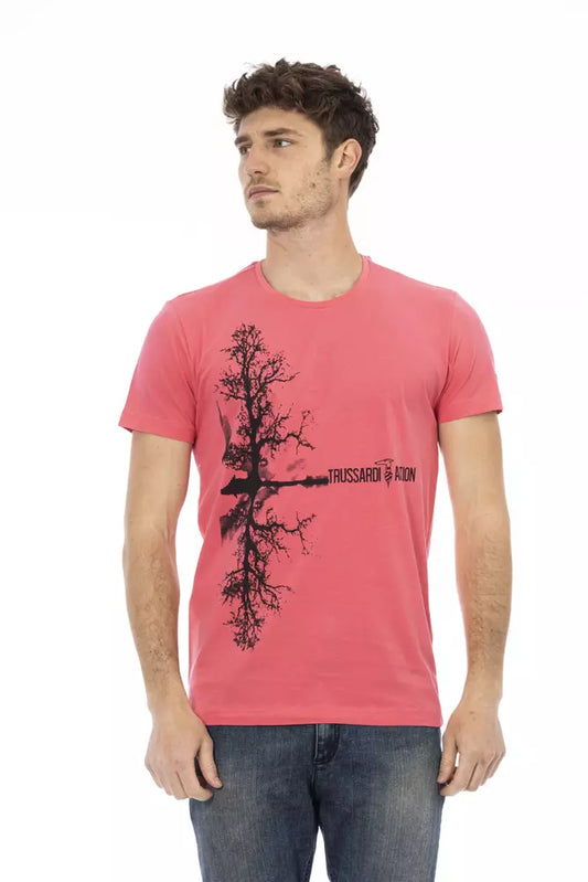 T-shirt homme en coton multicolore Trussardi Action