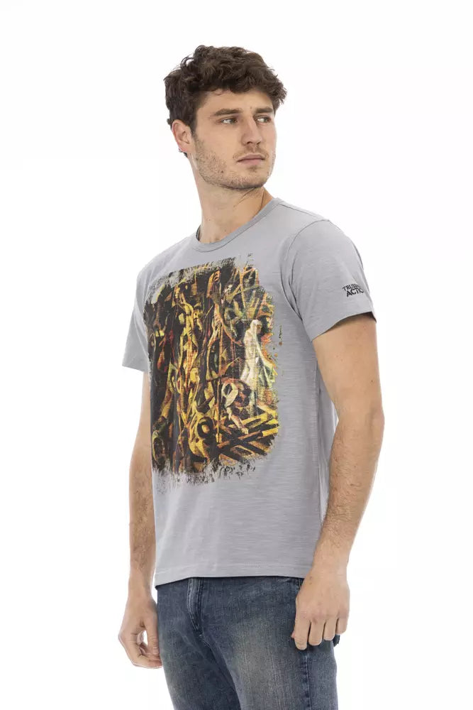 T-shirt homme en coton gris de Trussardi Action