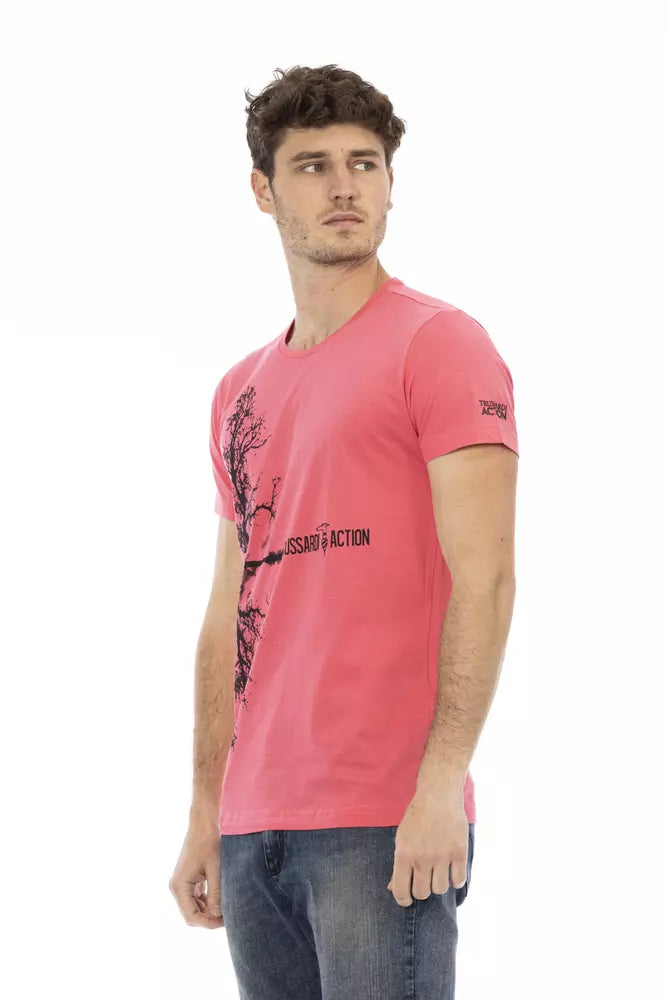 T-shirt homme en coton multicolore Trussardi Action
