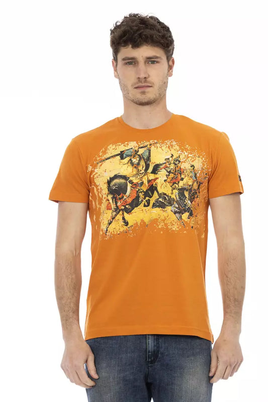 T-shirt homme en coton orange Trussardi Action