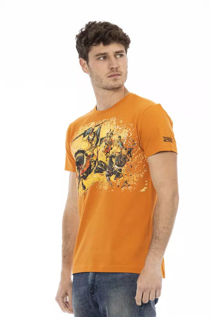 T-shirt homme en coton orange Trussardi Action