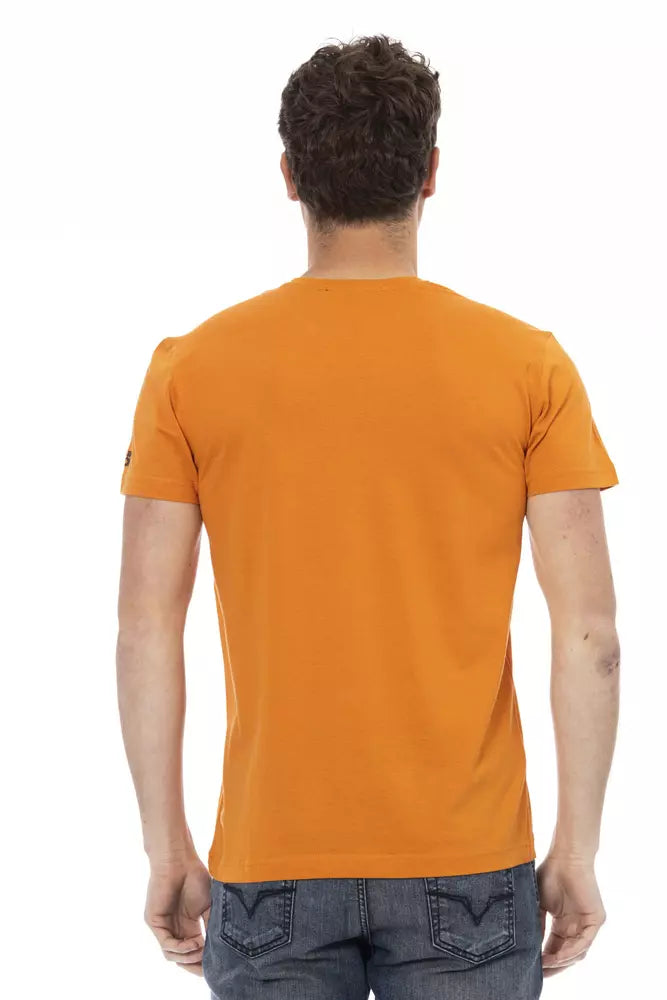 T-shirt homme en coton orange Trussardi Action