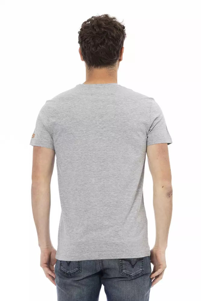 T-shirt homme en coton gris de Trussardi Action