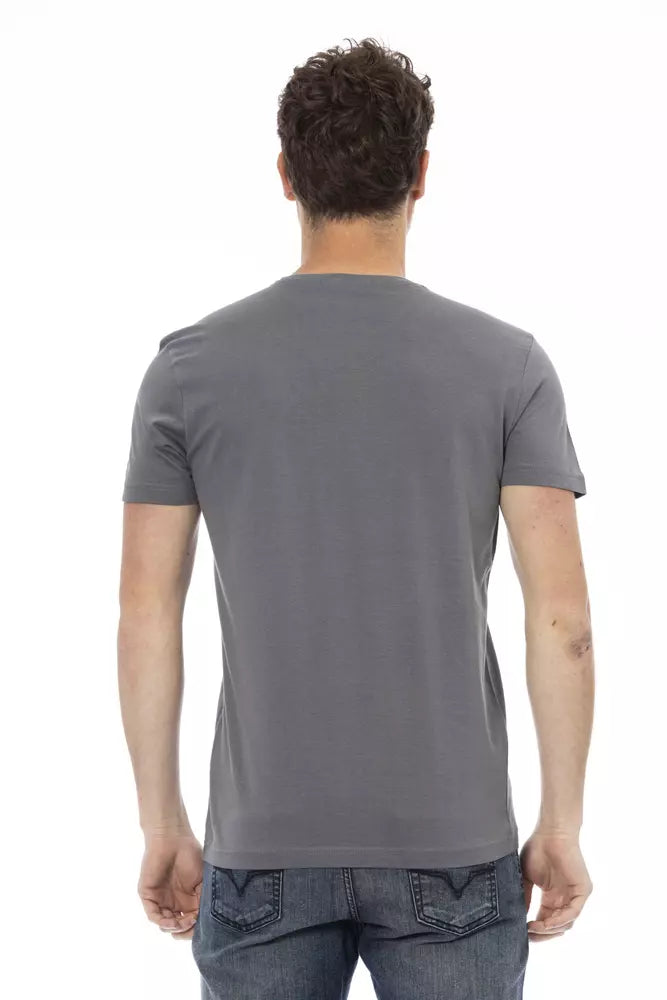 Trussardi Action Grijs Katoenen Heren T-Shirt