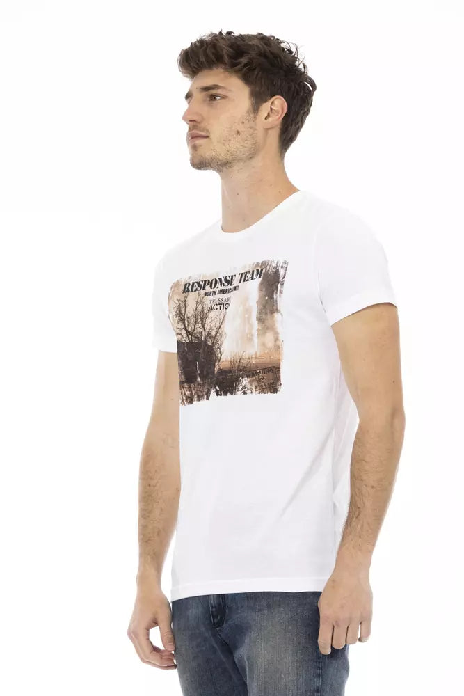 Trussardi Action wit katoenen heren T-shirt