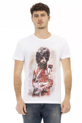 T-shirt homme en coton blanc Trussardi Action