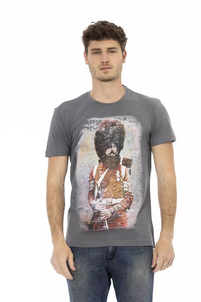Trussardi Action Grijs Katoenen Heren T-Shirt