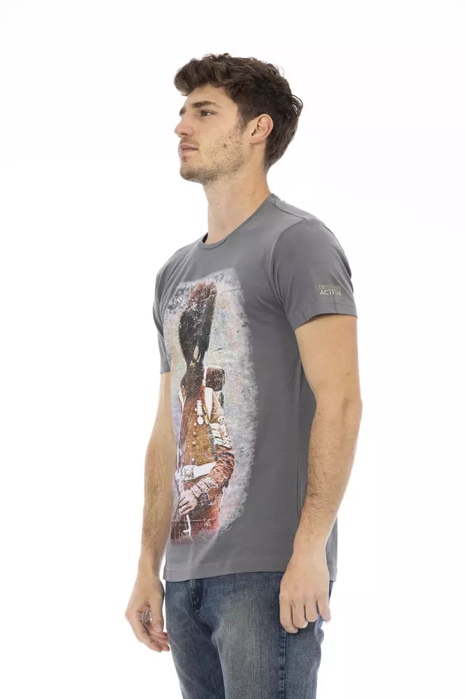 Trussardi Action Grijs Katoenen Heren T-Shirt
