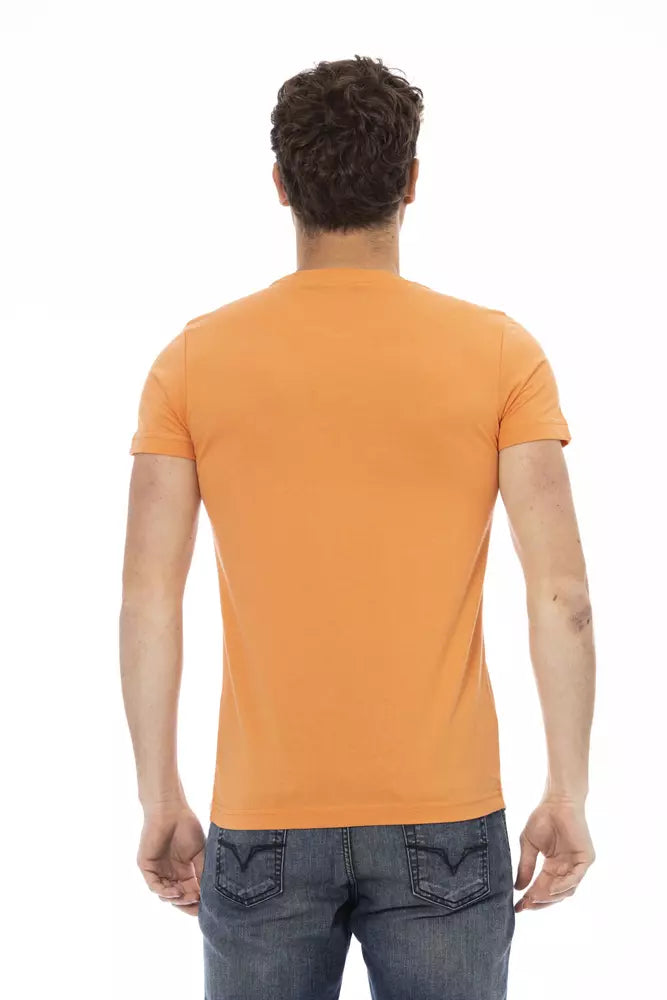 T-shirt homme en coton orange Trussardi Action