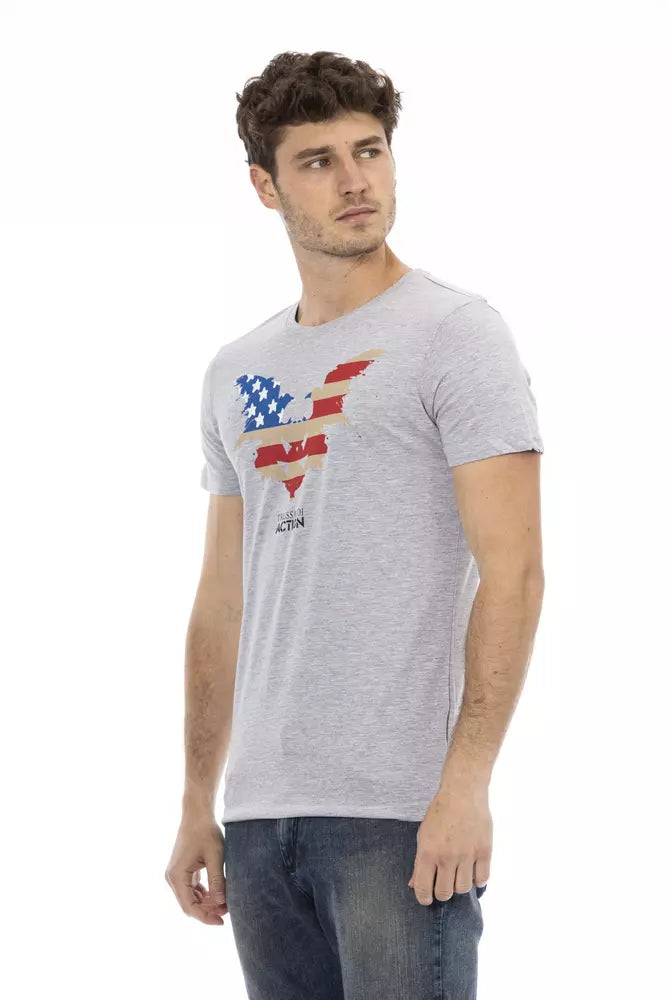 Trussardi Action Grijs Katoenen Heren T-Shirt