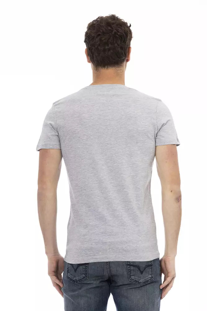 T-shirt homme en coton gris de Trussardi Action