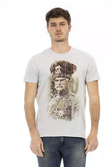 T-shirt homme en coton gris de Trussardi Action