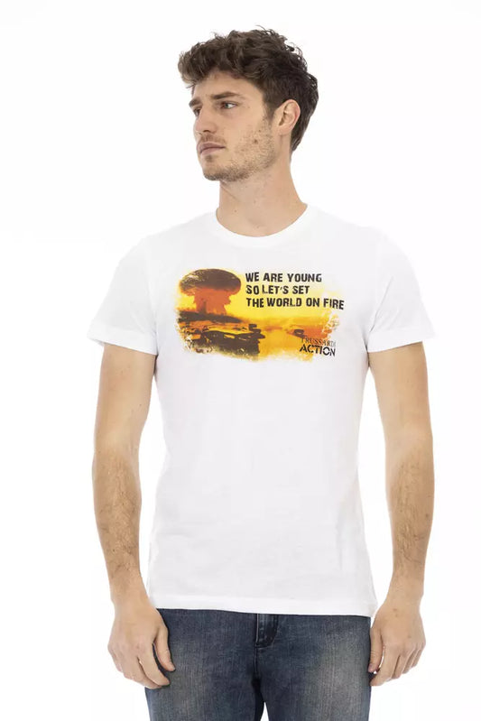 Trussardi Action wit katoenen heren T-shirt