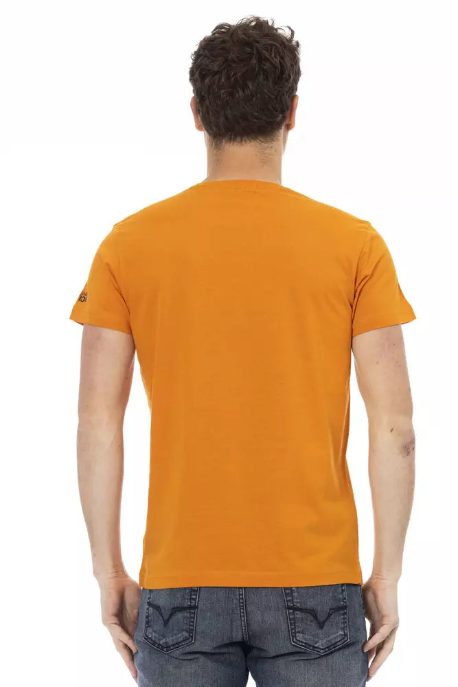 T-shirt homme en coton orange Trussardi Action