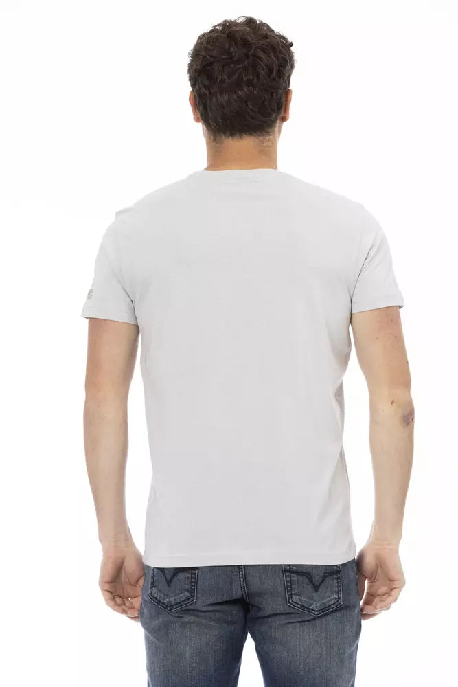 T-shirt homme en coton gris de Trussardi Action