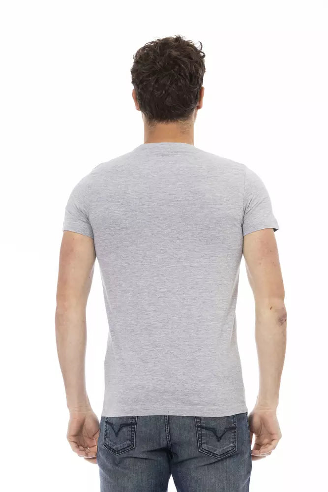 T-shirt homme en coton gris de Trussardi Action