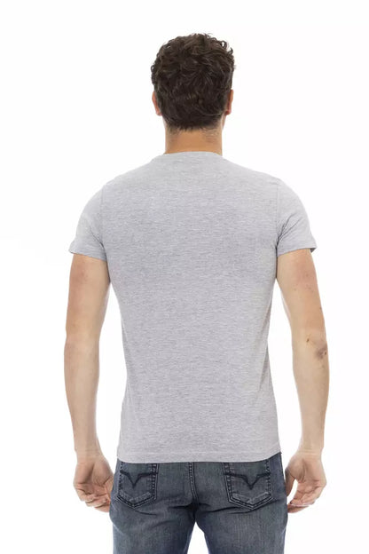 T-shirt homme en coton gris de Trussardi Action