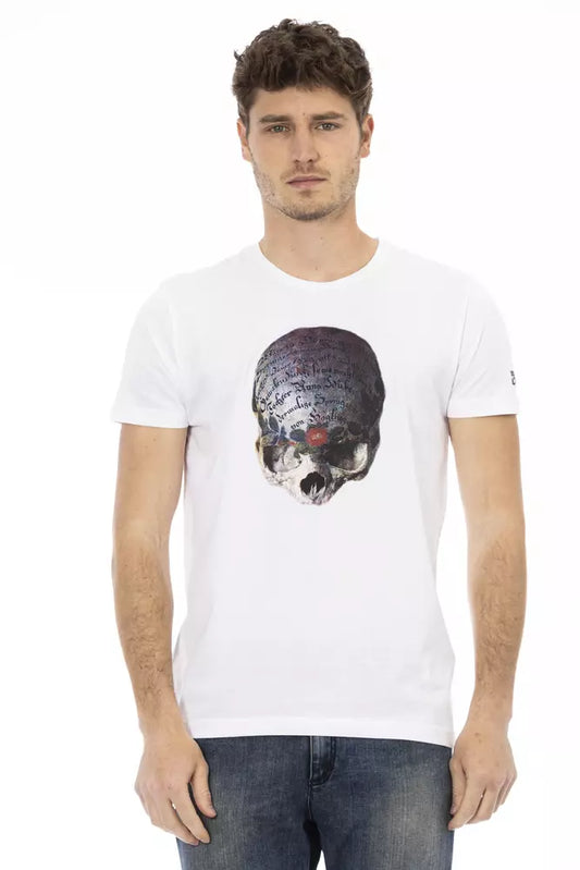 T-shirt homme en coton blanc Trussardi Action