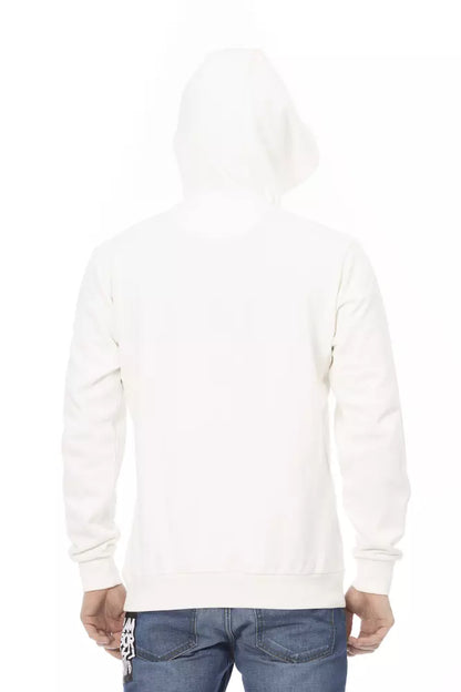 Pull en coton blanc pour homme avec poches, Automobili Lamborghini