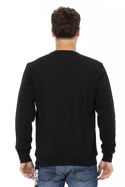 Pull en coton noir pour homme Automobili Lamborghini