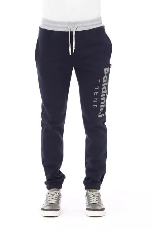 Pantalon de sport pour homme en coton bleu Baldinini Trend