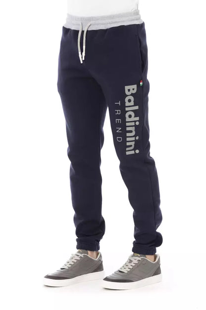 Pantalon de sport pour homme en coton bleu Baldinini Trend