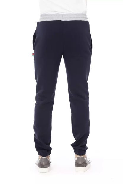 Pantalon de sport pour homme en coton bleu Baldinini Trend
