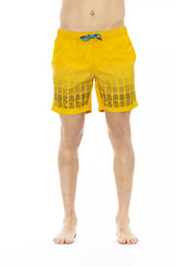 Bikkembergs Yellow Polyester Men Swim Short - Stylish & Comfortable