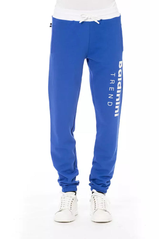 Pantalon de sport pour homme en coton bleu Baldinini Trend