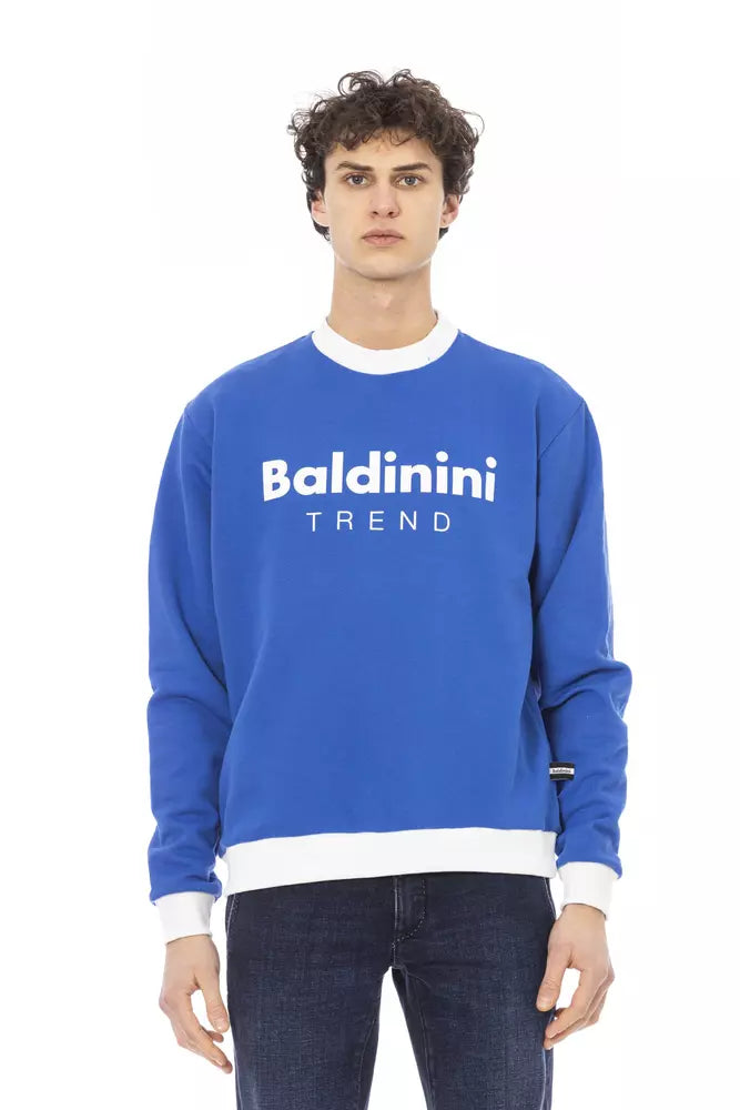 Pull en coton bleu pour homme Baldinini Trend