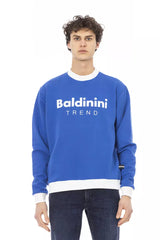 Pull en coton bleu pour homme Baldinini Trend