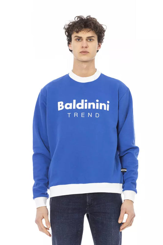 Pull en coton bleu pour homme Baldinini Trend