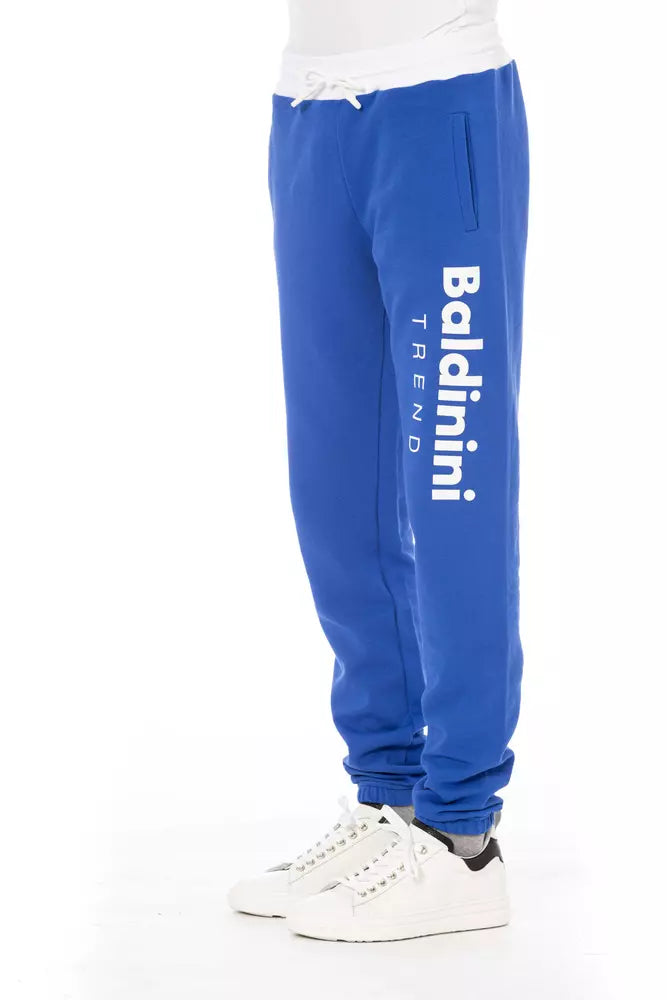 Pantalon de sport pour homme en coton bleu Baldinini Trend