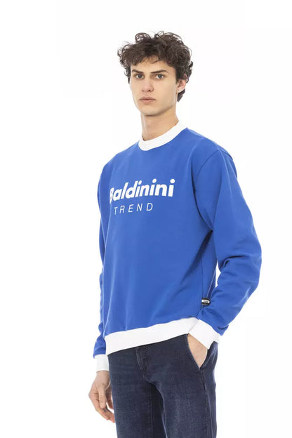 Pull en coton bleu pour homme Baldinini Trend