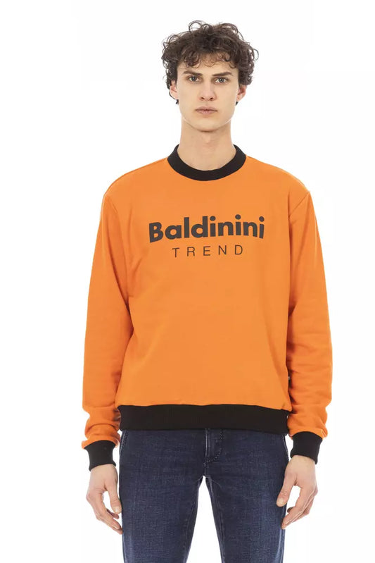 Pull en coton orange Baldinini Trend pour homme