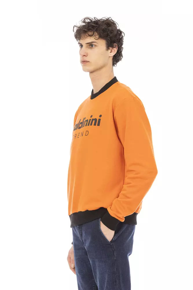 Pull en coton orange Baldinini Trend pour homme